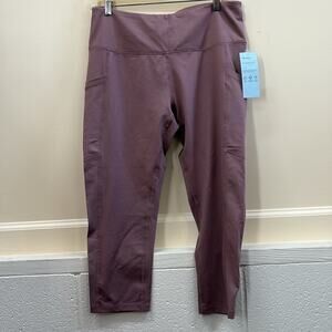 Z by Zella NWT Mauve women’s large high waist crop Sports leggings